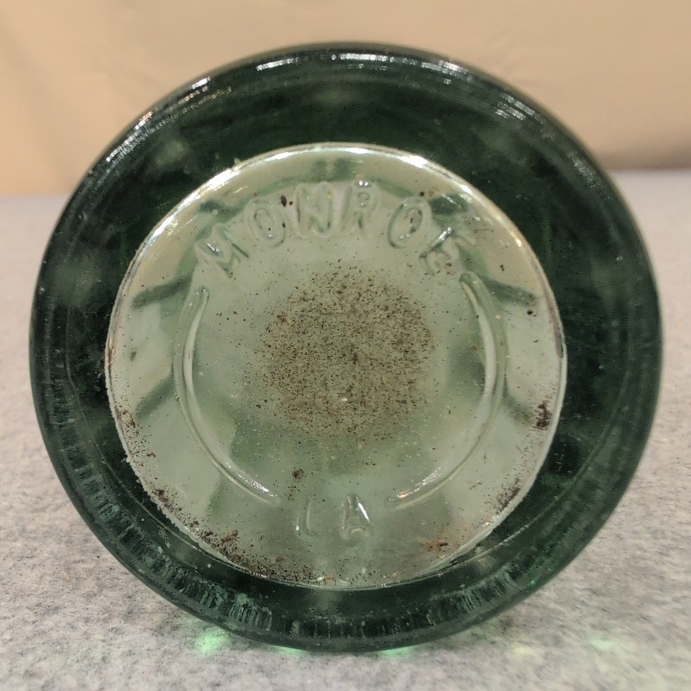 Vintage Coca-Cola Christmas 1923 Patent Glass Bottle Monroe LA Georgia Green - Picture 6 of 6